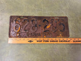 vtg antique 1921 Pennsylvania license plate 628-285 Ford Chevy Dodge