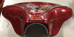 Harley-Davidson Shovelhead FLH Outer fairing Ass Airbrush Candy Red "Hawg Rider"