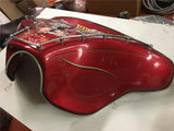 Harley-Davidson Shovelhead FLH Outer fairing Ass Airbrush Candy Red "Hawg Rider"