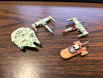 VTG 1990s Galoob Micro Machines Lot of 4 Star Wars Miniature Figurine Ships