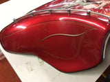 Harley-Davidson Shovelhead FLH Outer fairing Ass Airbrush Candy Red "Hawg Rider"