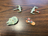 VTG 1990s Galoob Micro Machines Lot of 4 Star Wars Miniature Figurine Ships