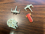 VTG 1990s Galoob Micro Machines Lot of 4 Star Wars Miniature Figurine Ships