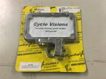 Cycle Visions Harley horizon chrome license plate holder side mount FXD Dyna 08^