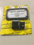 Cycle Visions Harley license plate holder blk side mount CV-4601B FXD Dyna 91-05