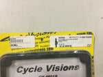 Cycle Visions Harley license plate holder blk side mount CV-4601B FXD Dyna 91-05