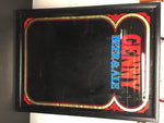 vintage genny beer and ale write on bar wall sign 25" x19" man cave garage