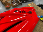 2008^ Kawasaki Ninja 250r Right Mid Side Fairing Cowl Upper 55028-0272 Red