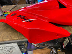 2008^ Kawasaki Ninja 250r Right Mid Side Fairing Cowl Upper 55028-0272 Red