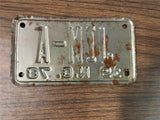 vintage 1978 North Carolina Motorcycle License plate #JIM-A