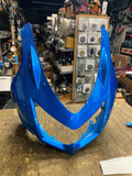 2008^ Kawasaki Ninja 250r Upper Fairing Cowl 55028-0153 Blue Scrape