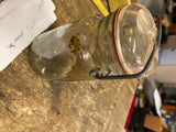 1973 Antique Mason  Canning Jar Pint Glass Lid Vtg Rare Collectible K Knox? 5"
