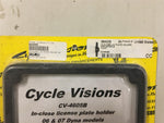 Cycle Visions Harley license plate holder blk side mount CV-4605B FXD Dyna 06&07