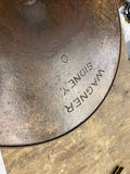 Vtg Wagner sidney Heavy Cast Iron Frying Pan dbl Side Pour 12" Heat Ring Skillet