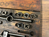 vintage antique Blue Point Tap and Die Drill set in wooden box incomplete
