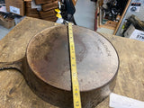 Vtg Wagner sidney Heavy Cast Iron Frying Pan dbl Side Pour 12" Heat Ring Skillet
