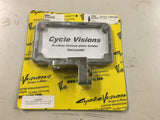 Cycle Visions Harley license plate holder chrome side mount FXD Dyna 06-07