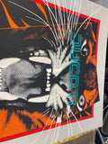 literature harley Rusty Kay Asso Design Tiger 26x20 Poster Motorcycle Vtg Classi