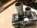 Vtg 1957 Bolex Paillard B8-L Movie/Cinema Camera With Variable Lenses 8mm Film