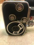 Vtg 1957 Bolex Paillard B8-L Movie/Cinema Camera With Variable Lenses 8mm Film