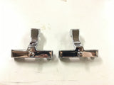 Chrome passenger floor board mounts brackets Harley-Davidson FLH touring 1987-92