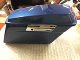 New Harley Chopper Blue??? right Saddlebag Assy OEM Factory FLHT Touring Bagger!