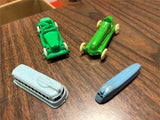 VTG 1960s Lot of 4 Assorted Plastic Toy Cars/Busses Zephyr Tootsietoy Lido USA