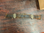 VTG Antique Palestine No. 7 Georgia Sword Leather Belt & Buckle Knights of templ