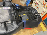 Red White Blue Flag Lowered Seat Gel Harley Bagger FLH Street Glide Ultra 2008^