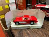 Vtg Replicas Collectible 1957 Corvette Red & White Hardtop Corvette with Box