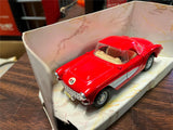 Vtg Replicas Collectible 1957 Corvette Red & White Hardtop Corvette with Box
