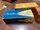 VTG Mid Century 1950s Lot of 3 Swingline Staples Boxes No. 3, 4, 847