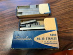 VTG Mid Century 1950s Lot of 3 Swingline Staples Boxes No. 3, 4, 847