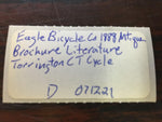 Eagle Bicycle Co 1888 Antique Brochure Literature Torrington CT Cycle Manufactur