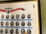Vtg 1970s Framed Presidents Of The United States Through Nixon 11X14 Picture
