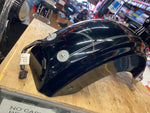 Vivid Black Rear Fender 2009^ Harley Road King Classic Silver pin Loaded Trim ba