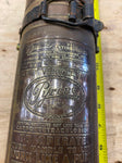 Vtg Brass Fire Extinguisher Auto Truck Bracket Pyrene Vehicle Harley Motorcycle