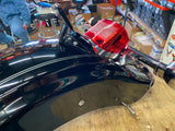 Vivid Black Rear Fender 2009^ Harley Road King Classic Silver pin Loaded Trim ba