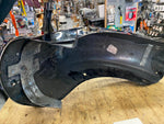 Vivid Black Rear Fender 2009^ Harley Road King Classic Silver pin Loaded Trim ba