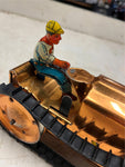 vtg 1939 Marx copper toned climbing tractor works rare collectable toy