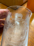 1847 Liberia commemorative Glass Flag Love Liberty Historic Colonial Anniversary