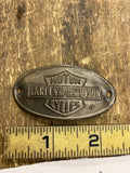 Vtg Harley Davidson Screw on Badge Emblem J JD V VL Bicycle? Acc Knucklehead Pan