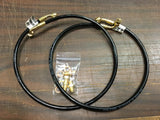 Galfer Front Superbike Black Brake Line Kit 2006-2008 Kaw X10 NOS Brass Fittings