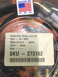 Galfer Front Superbike Black Brake Line Kit 2006-2008 Kaw X10 NOS Brass Fittings