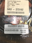 Galfer Front Superbike Black Brake Line Kit 2006-2008 Kaw X10 NOS Brass Fittings