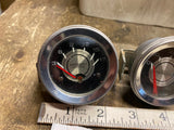 Vtg Oil Pressure Battery Volt Meter Gauges 2" Hot Rod Muscle car Harley Old Skoo