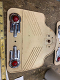 Vtg Mudflap White Jewel Trim Harley Panhead Knucklehead Shovelhead Indian Chief
