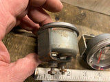 Vtg Oil Pressure Battery Volt Meter Gauges 2" Hot Rod Muscle car Harley Old Skoo