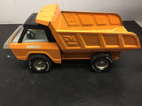 vintage nylint 400 pressed steel dump truck toy 1970s orange made in usa nice