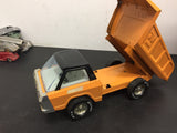 vintage nylint 400 pressed steel dump truck toy 1970s orange made in usa nice